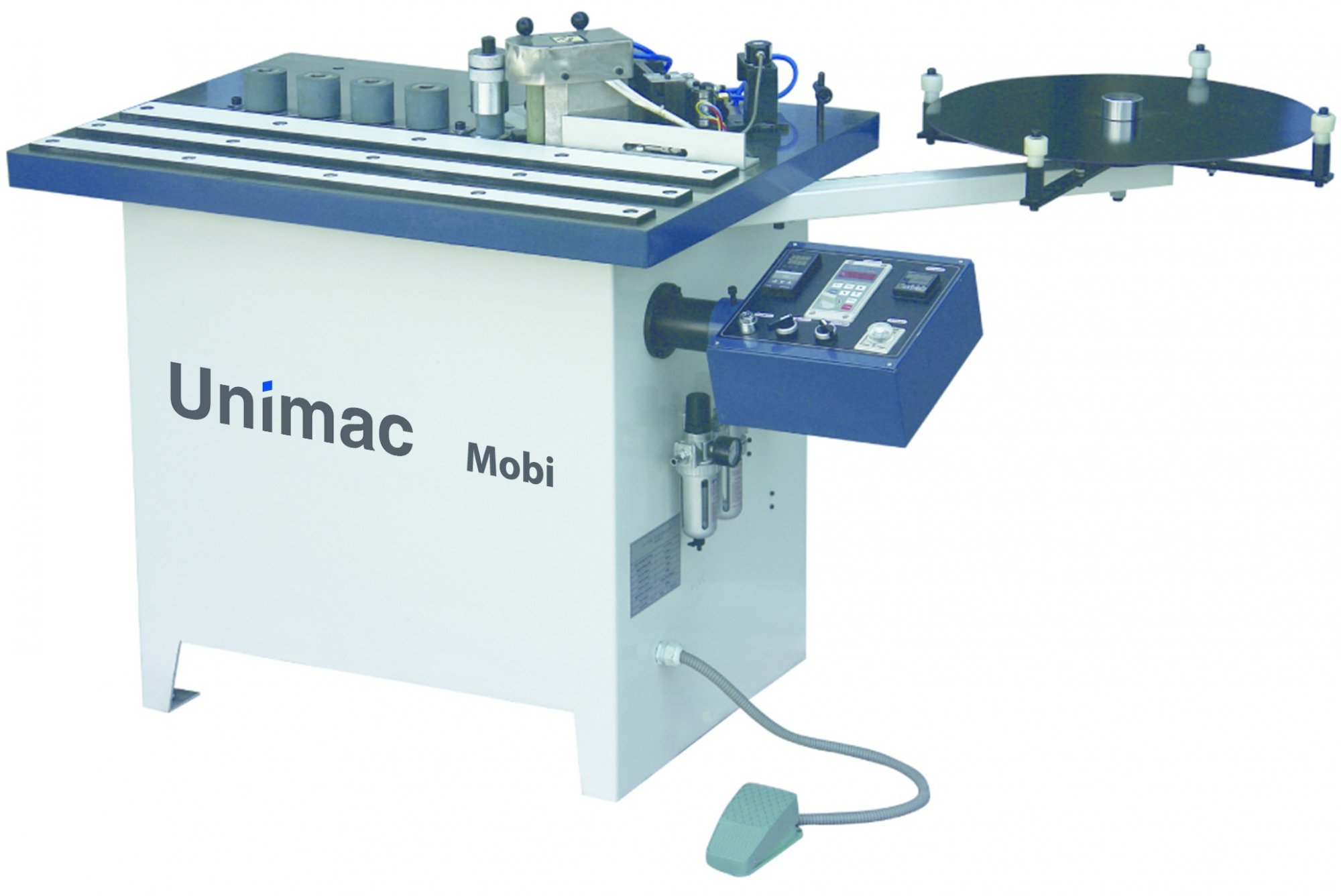 Máy dán cạnh bán tự động Unimac Mobi